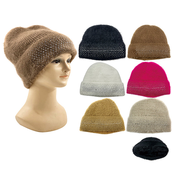 Wholesale Clothing Accessories Women's Faux Mink Size Hot Brick Winter Hat NH230