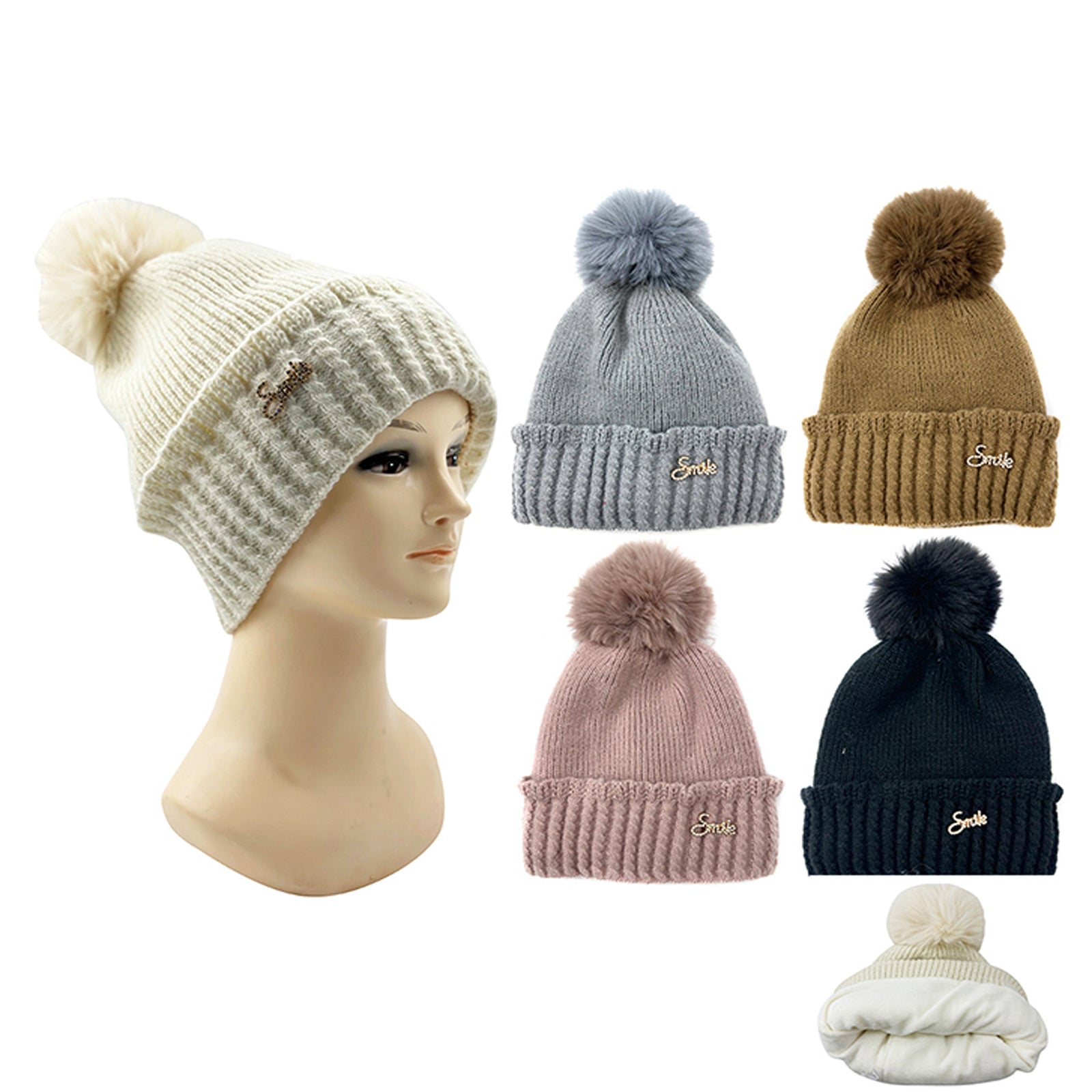 Wholesale Clothing Accessories Plus Fleece Men's Winter Hat NH241