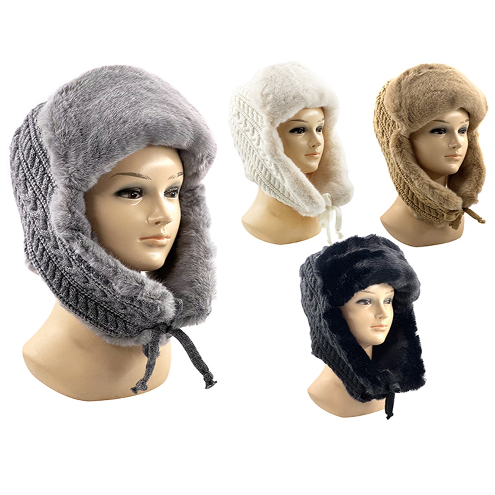 Wholesale Clothing Accessories Women's Hat Twist Knitted Lei Feng Hat NH248