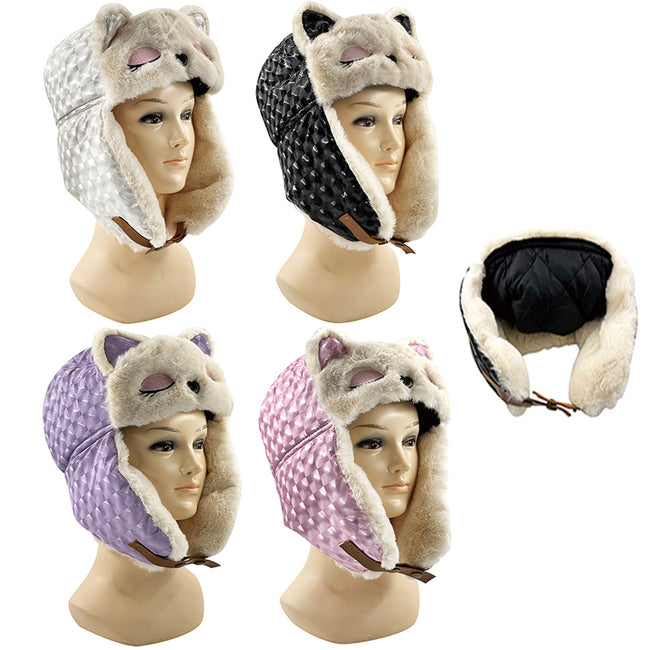 Wholesale Clothing Accessories Solid Trapper Cat Eye Lei Feng Hat NH253