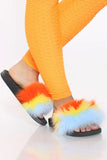Wholesale Women's Soft Slip-On Fur Slippers Mia NGD5