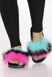 Wholesale Women's Soft Slip-On Fur Slippers Mia NGD5