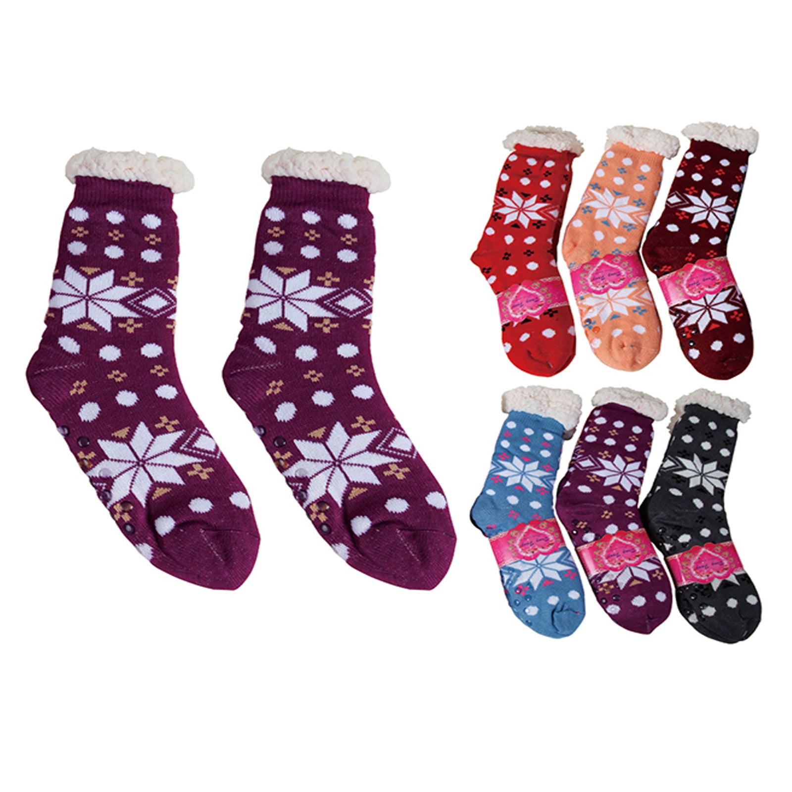 Wholesale Clothing Accessories Thick Jacquard Wide Inner Socks NH230