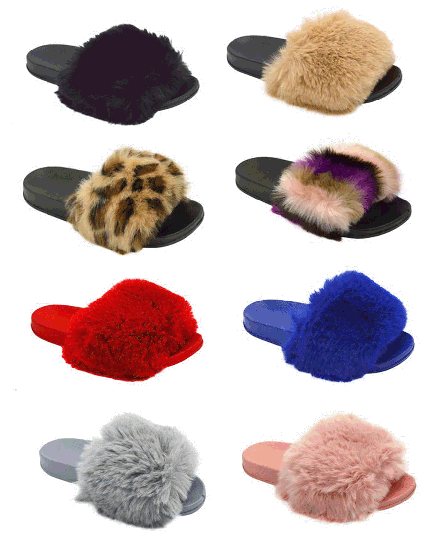 Wholesale Women's Furry Comfort House Slippers Ella NG21