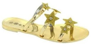 Wholesale Women's Weekend Casual Sandals Flat Jelly Embellished Leah NGD7