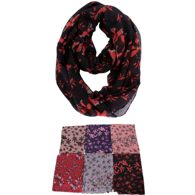 Wholesale Clothing Accessories Infinity Scarf Floral Pattern NQ70