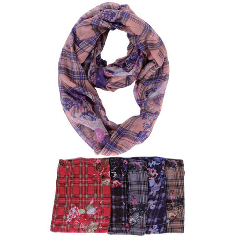 Wholesale Clothing Accessories Infinity Scarf Velvet Assorted NQ847
