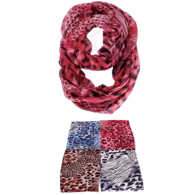 Wholesale Clothing Accessories Infinity Scarf leopard Assorted NQ72
