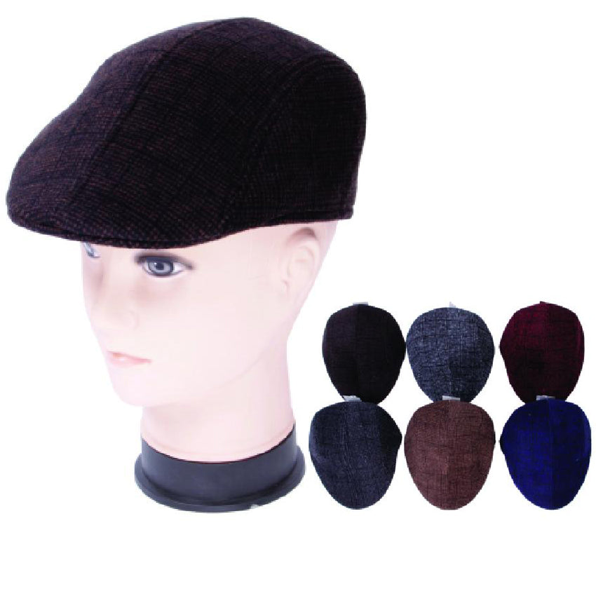 Wholesale Clothing Accessories Flannel Hat Plaid Design Assorted NQ869