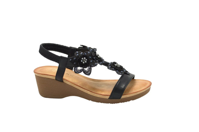 Wholesale Women's Comfort Fit Sandals Embellished Riley NG33