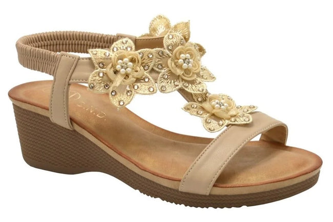 Wholesale Women's Comfort Fit Sandals Embellished Riley NG33