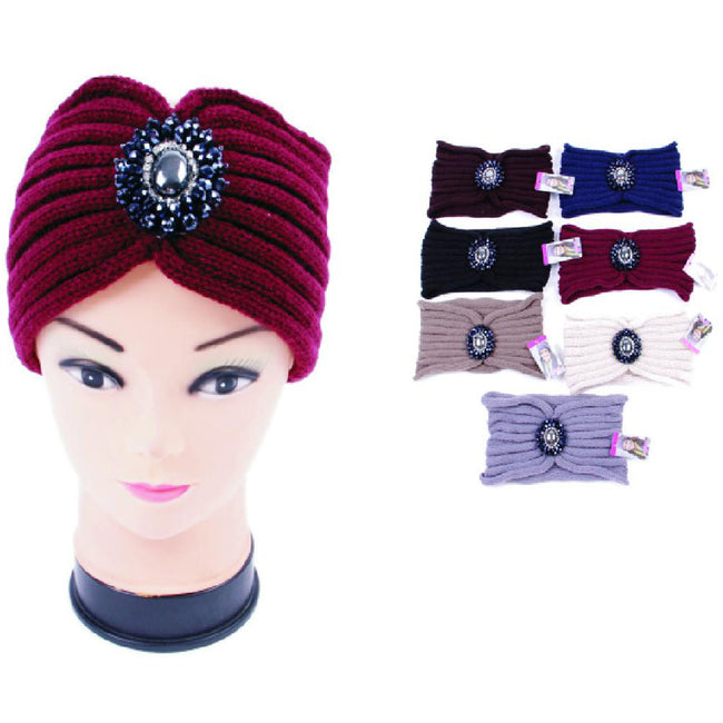 Wholesale Clothing Accessories Rhinestone Embelished Head Warmer Assorted NQ906