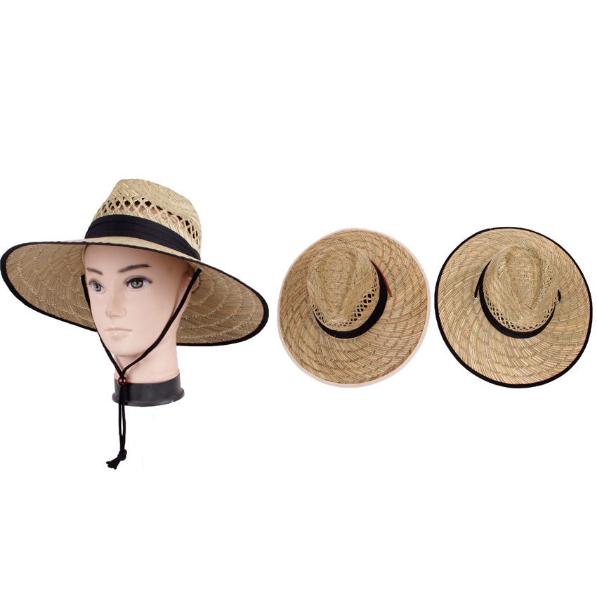 Wholesale Men's Hats Straw One Size Tristam NQ86