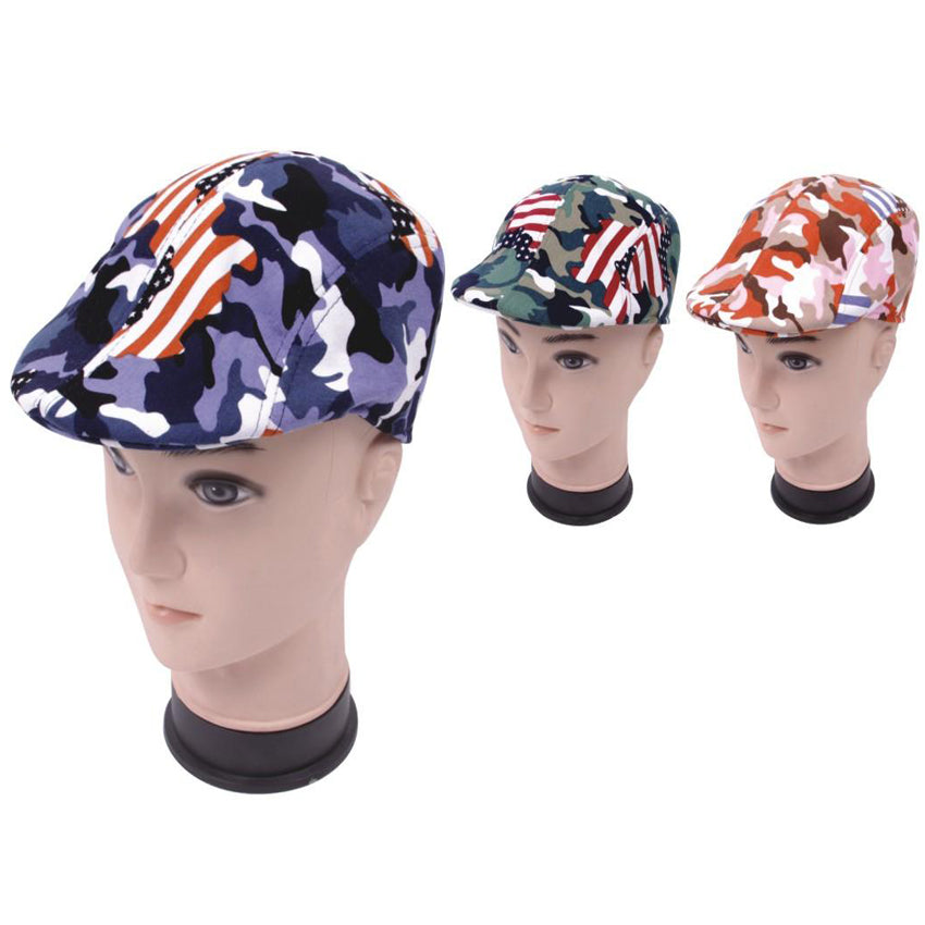Wholesale Men's Hats American Flag and Military Print One Size Vinny NQ81