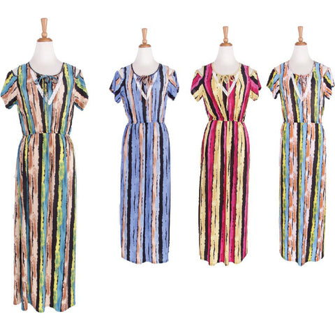 Closeout Wholesale Women's Maxi Summer Short Dresses NW81