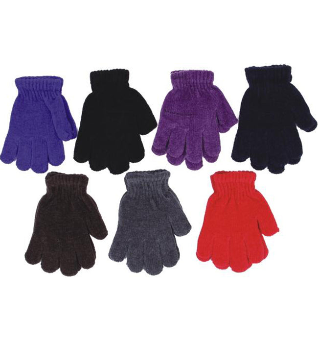 Wholesale Clothing Accessories Kids Chenile Gloves Mixed Color Assorted NQ86