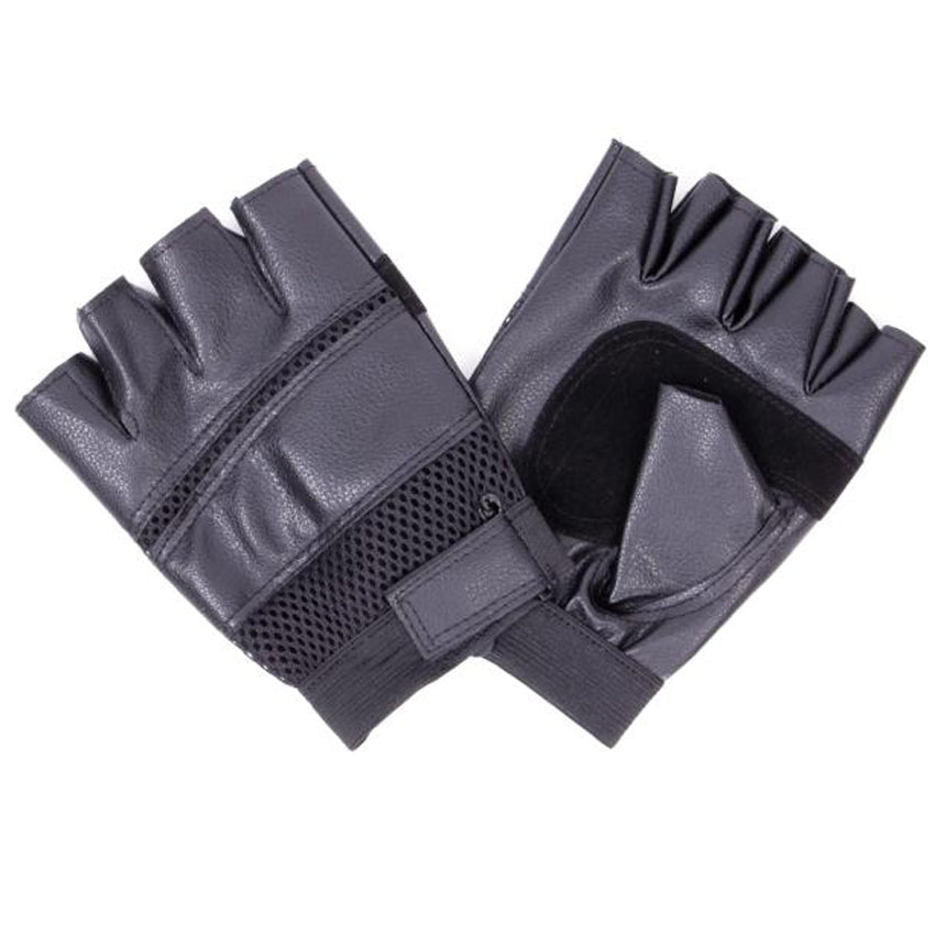Wholesale Clothing Accessories Men Leather Half Finger Glove NQ88