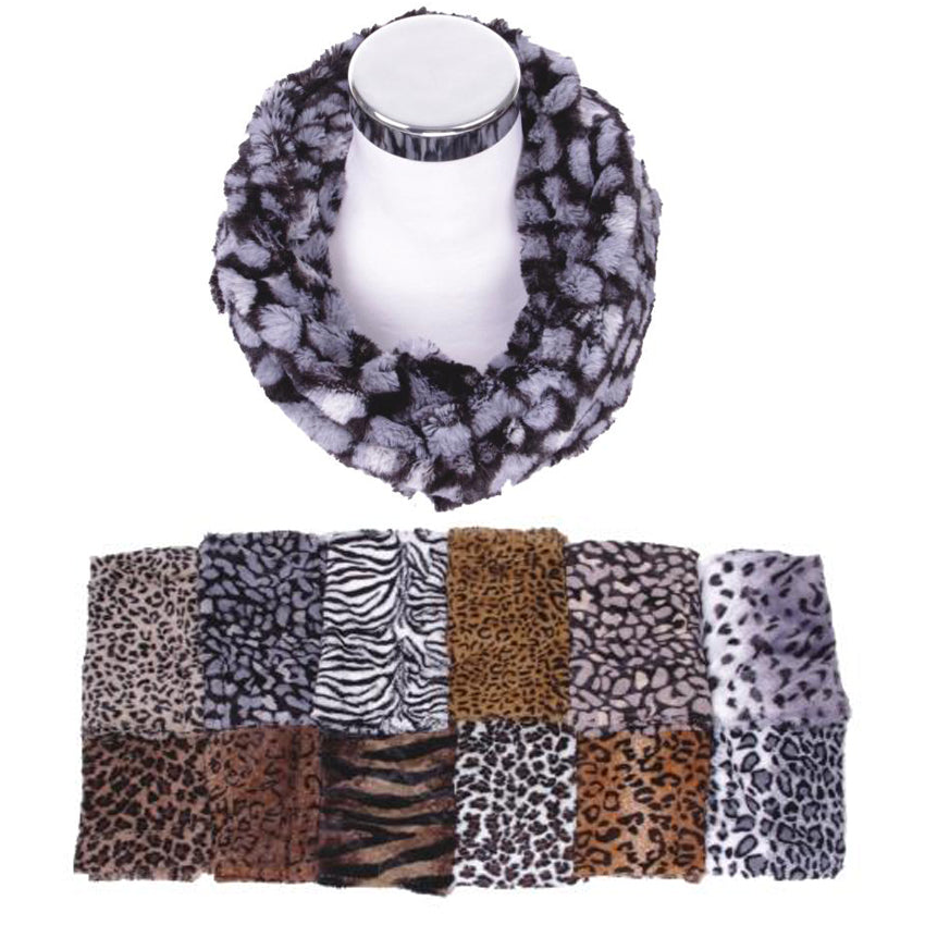 Wholesale Clothing Accessories Infinity Scarf Animal Print Assorted NQ88