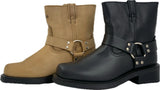 Wholesale Men's Western Harness Boot Leather Shoes NE32
