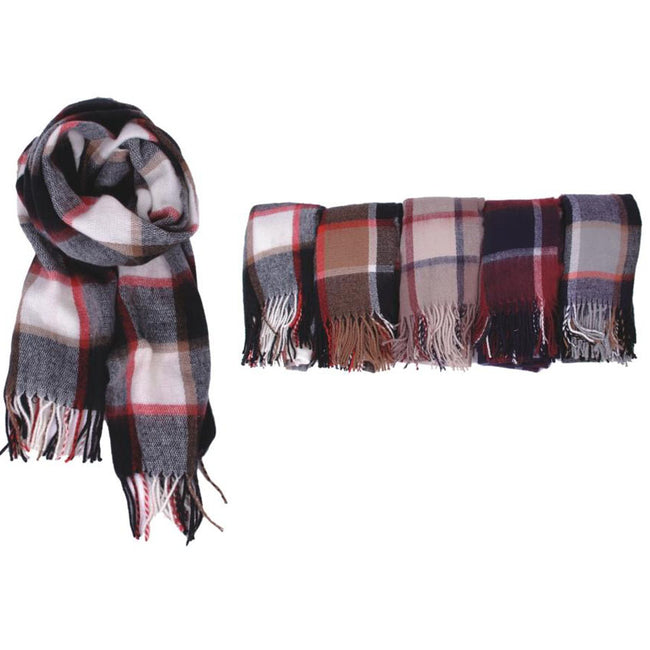 Wholesale Clothing Accessories Winter Check Design Scarves NQ84