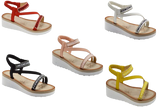 Wholesale Women's Beaded Detail Sandals Wedge Embellished Avery NG31