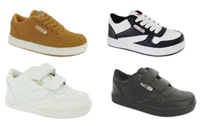 Wholesale Kids Sneaker Lace Up Shoes Addison NG30