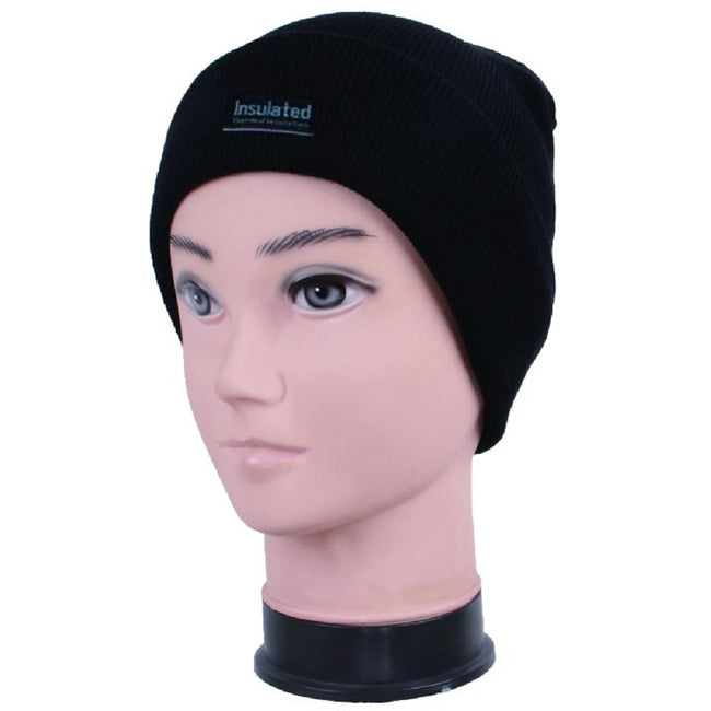 Wholesale Clothing Accessories Men Beanie Hat Fleece Black Only Assorted NQ8B