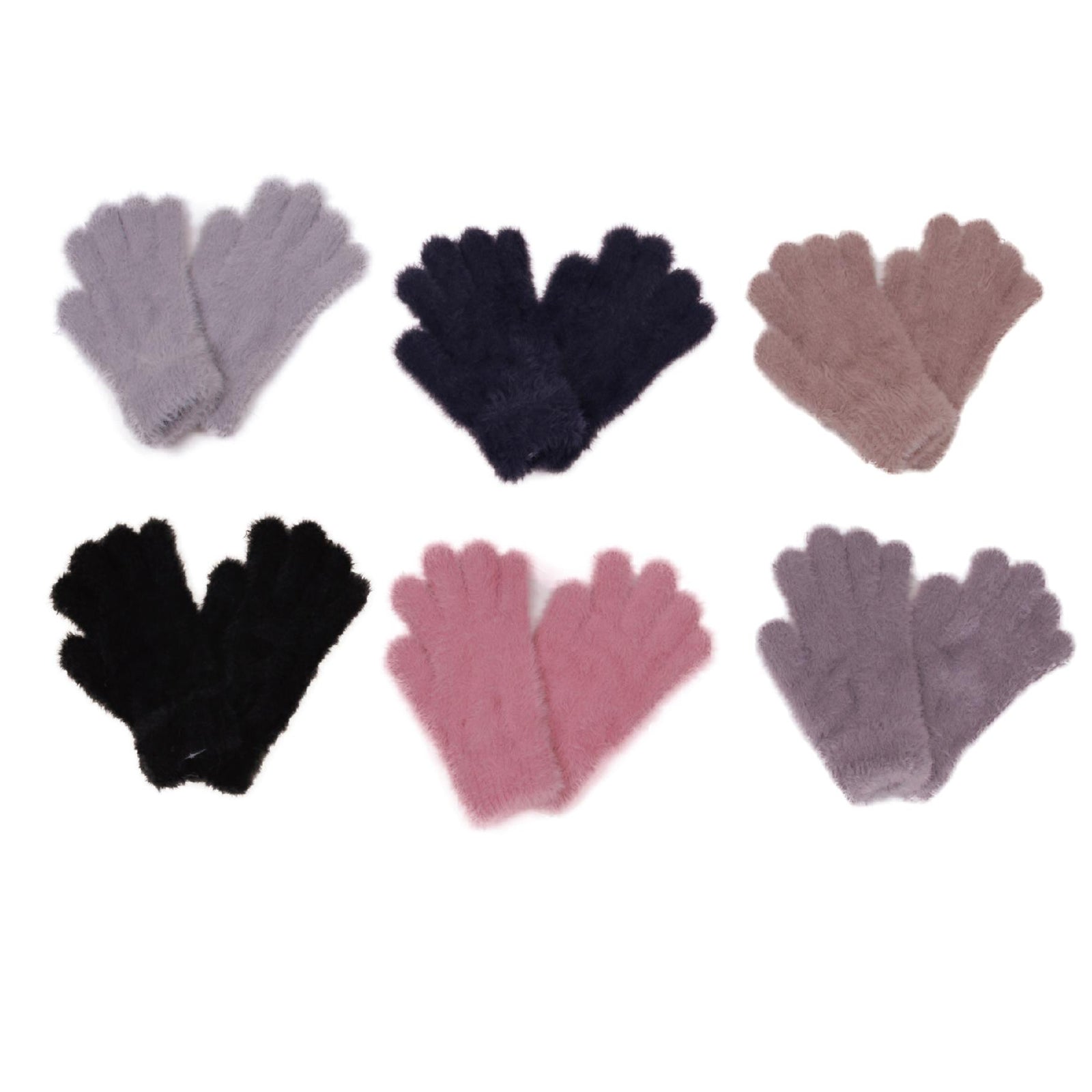 Wholesale Clothing Accessories Mink Hair Kid Glove Assorted NQ87