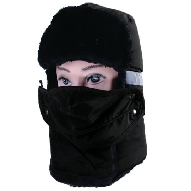 Wholesale Clothing Accessories Men Winter Hat Mask Black Only Assorted NQ86B