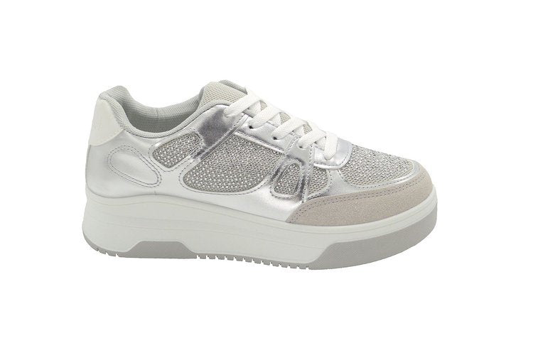 Wholesale Women's Sneakers Lace Up Embellished Trendy Comfortable Women's Shoes Ariana NG11