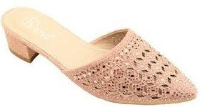 Wholesale Women's Polished Embellished Heeled Sandals Grace NGJ6
