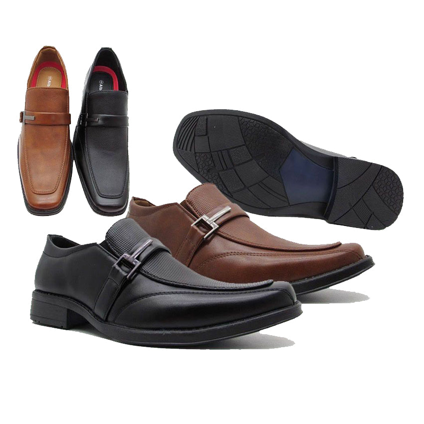 Wholesale Men's Shoes School Dress Shoes For Men Slip On Buckle NFKi
