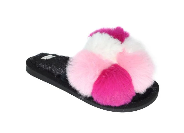 Wholesale Women's Indoor Lounge Fur Slippers Assorted Hannah NGK1