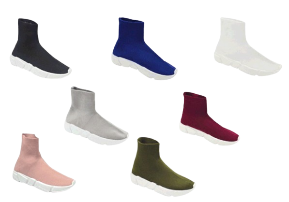 Wholesale Women's Sneakers High Top Slip On Trendy Comfortable Women's Shoes Sophia NG79