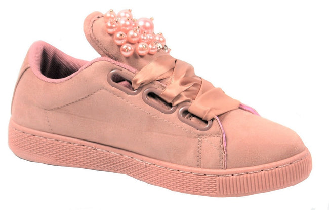 Wholesale Women's Sneakers Lace Up Embellished Trendy Comfortable Women's Shoes Camila NG74