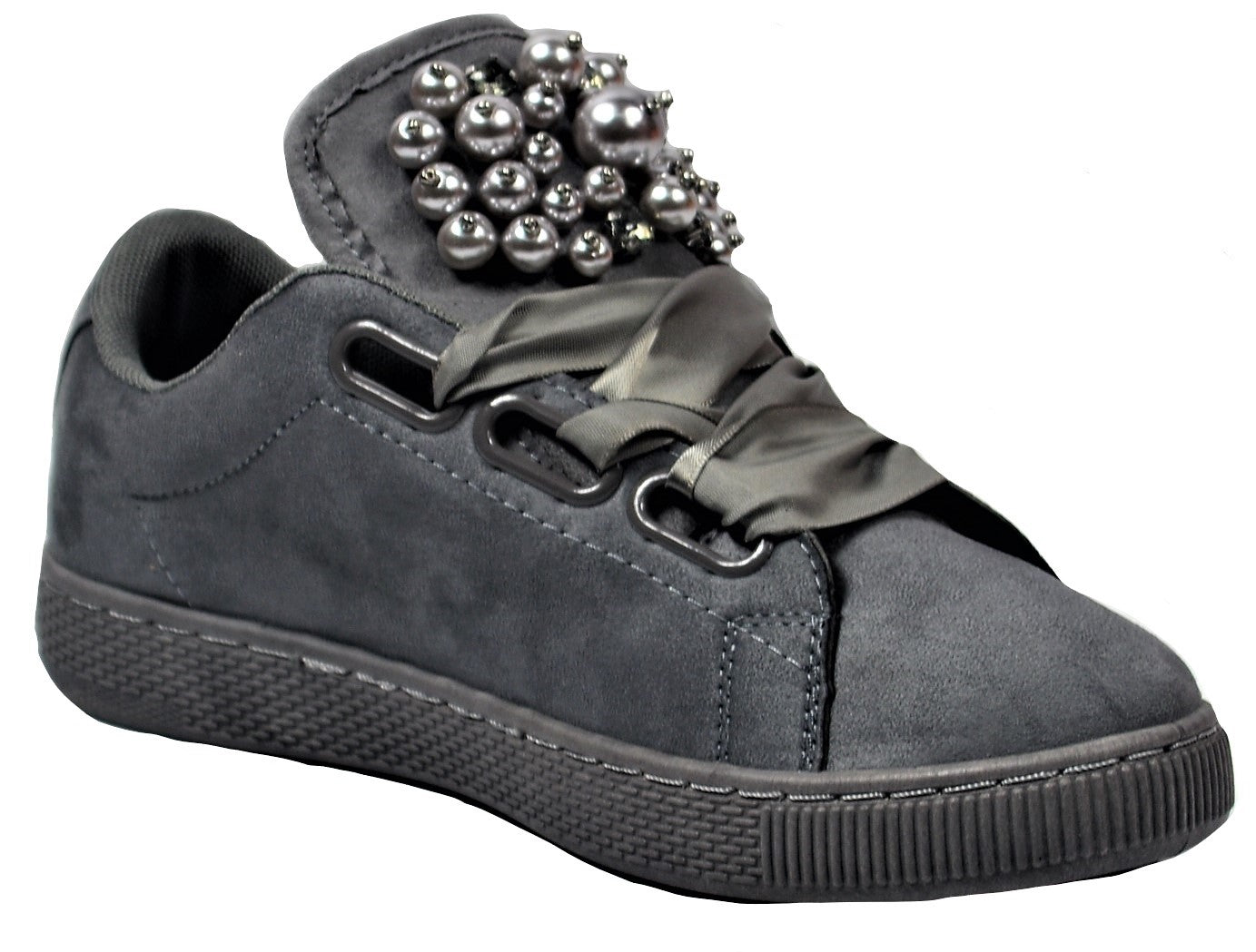 Wholesale Women's Sneakers Lace Up Embellished Trendy Comfortable Women's Shoes Camila NG74