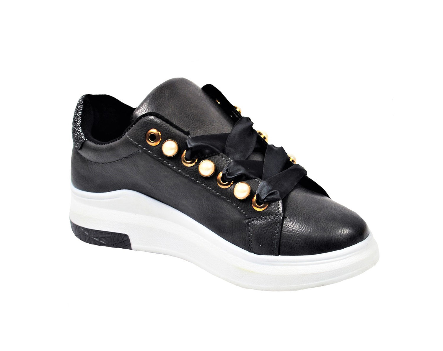 Wholesale Women's Sneakers Lace Up Trendy Comfortable Women's Shoes Mckenzie NG76