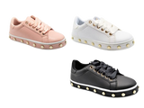 Wholesale Women's Sneakers Lace Up Trendy Comfortable Women's Shoes Rose NG72