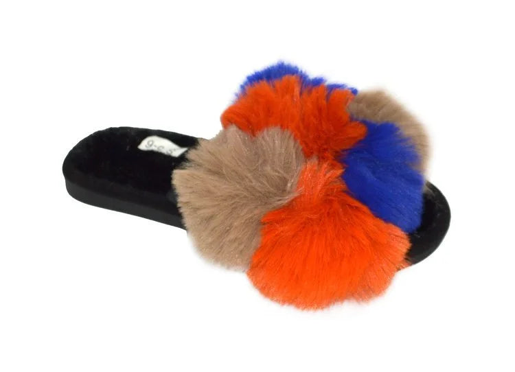 Wholesale Women's Indoor Lounge Fur Slippers Assorted Hannah NGK1