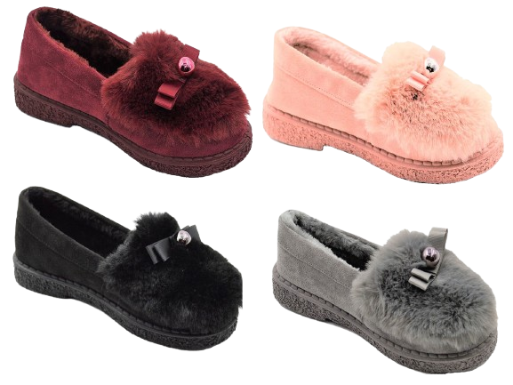 Wholesale Women's Cozy Slip-On Moccasin Loafers Bailey NG81