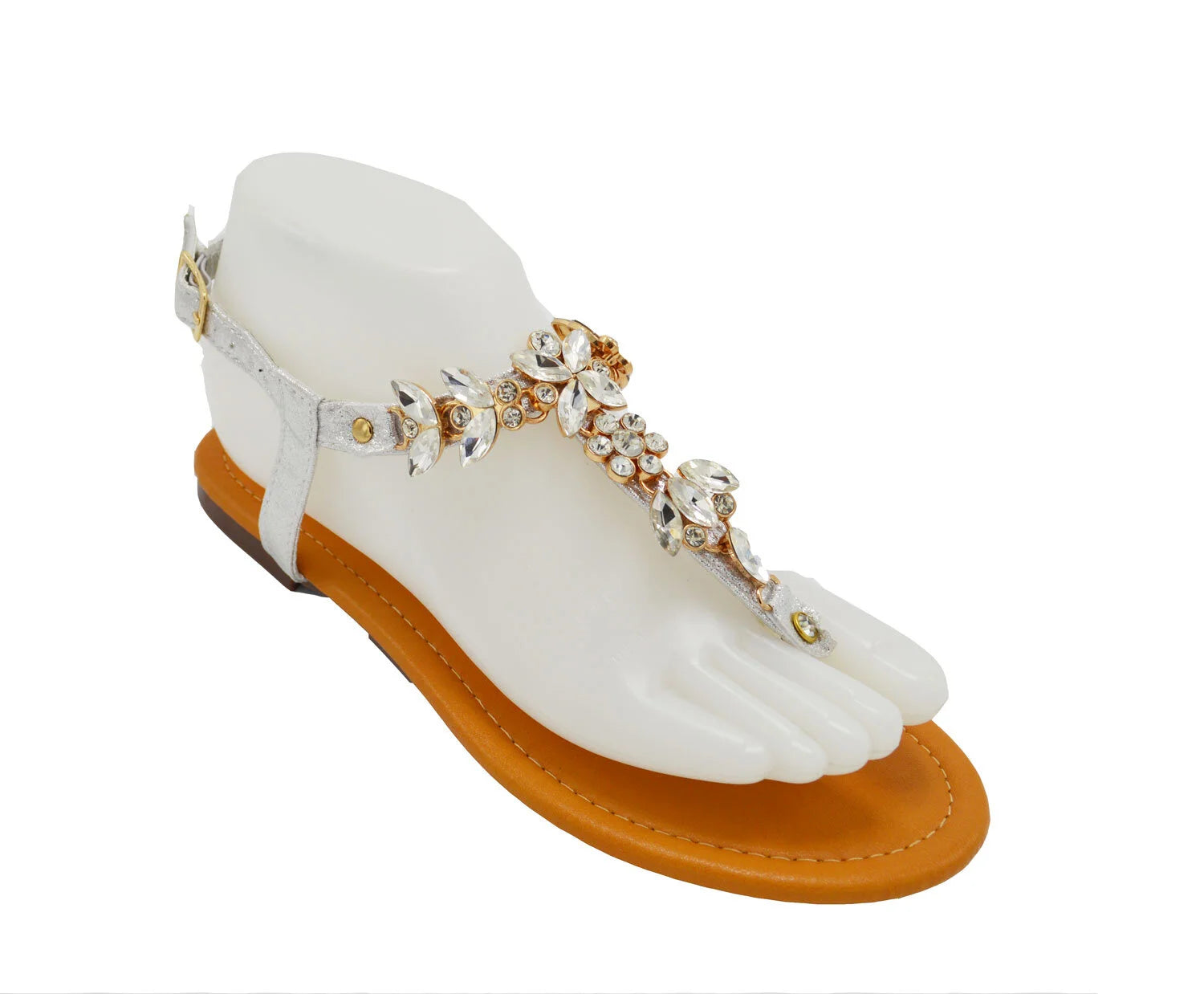 Wholesale Women's Embellished Design Sandals Flat Embellished Harper NG89