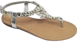 Wholesale Women's Chic Look Sandals Flat Embellished Olivia NG80