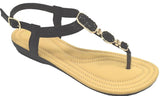 Wholesale Women's Summer Ready Sandals Flat Embellished Lily NG82
