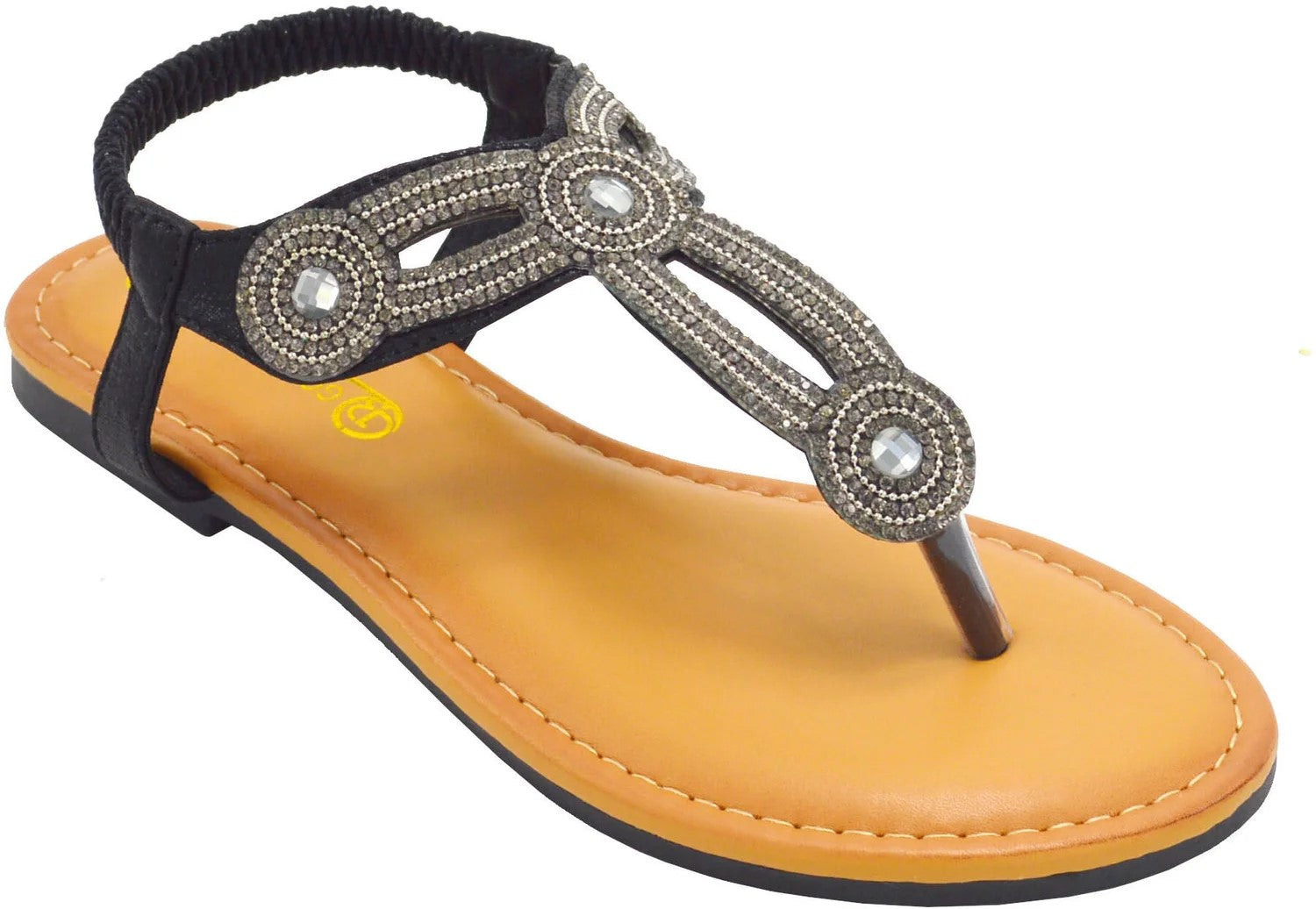 Wholesale Women's Dressy Look Sandals Flat Embellished Charlotte NG80