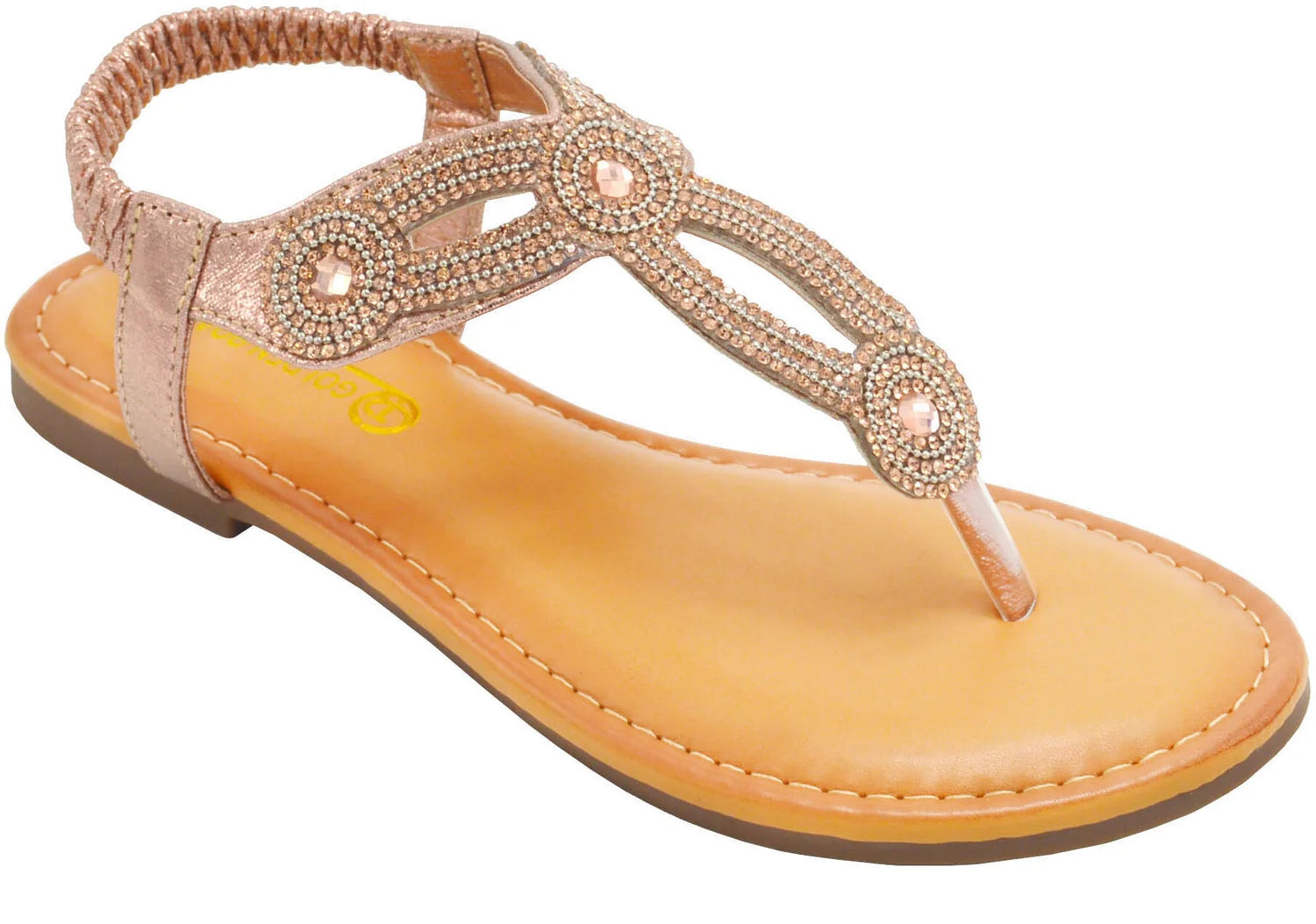 Wholesale Women's Dressy Look Sandals Flat Embellished Charlotte NG80