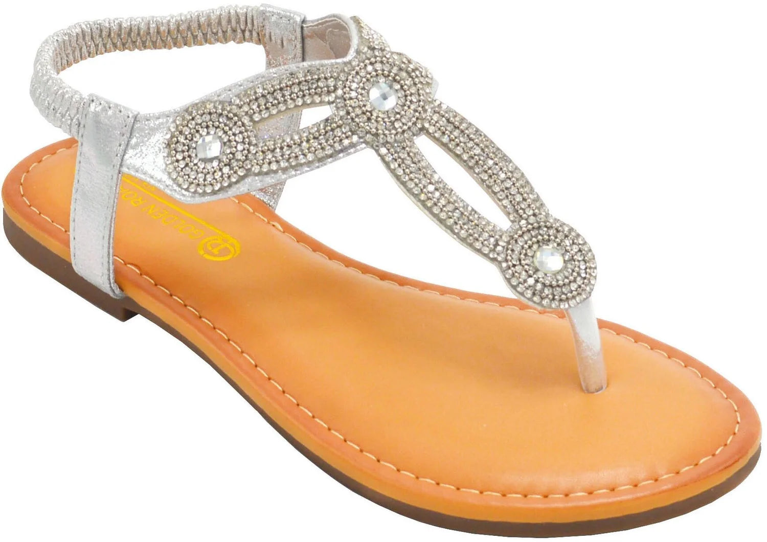 Wholesale Women's Dressy Look Sandals Flat Embellished Charlotte NG80