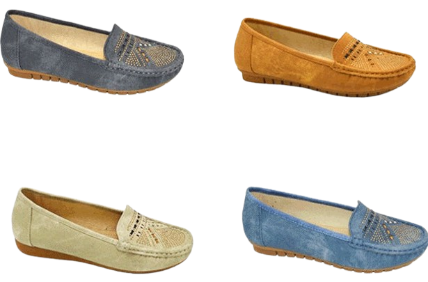 Wholesale Women's Work-Ready Moccasin Loafer Shoes Penelope NG89