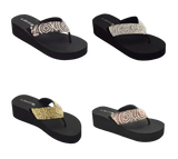 Wholesale Women's EVA Slippers with Glitter Finish Scarlett NG83