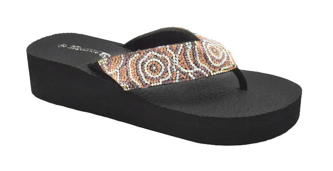Wholesale Women's EVA Slippers with Glitter Finish Scarlett NG83