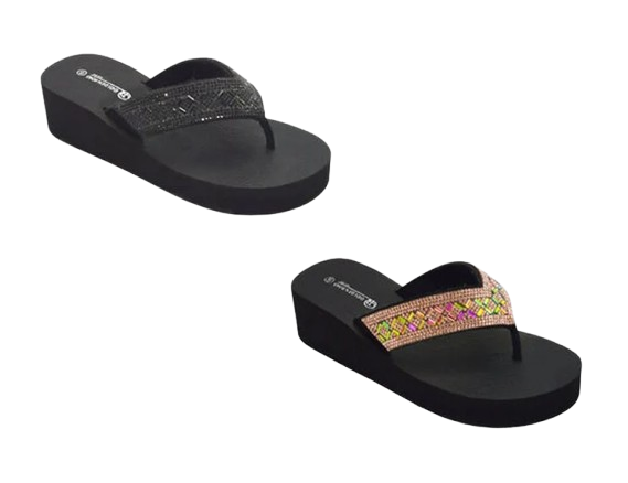 Wholesale Women's Chic Embellished EVA Comfort Slippers Grace NG84